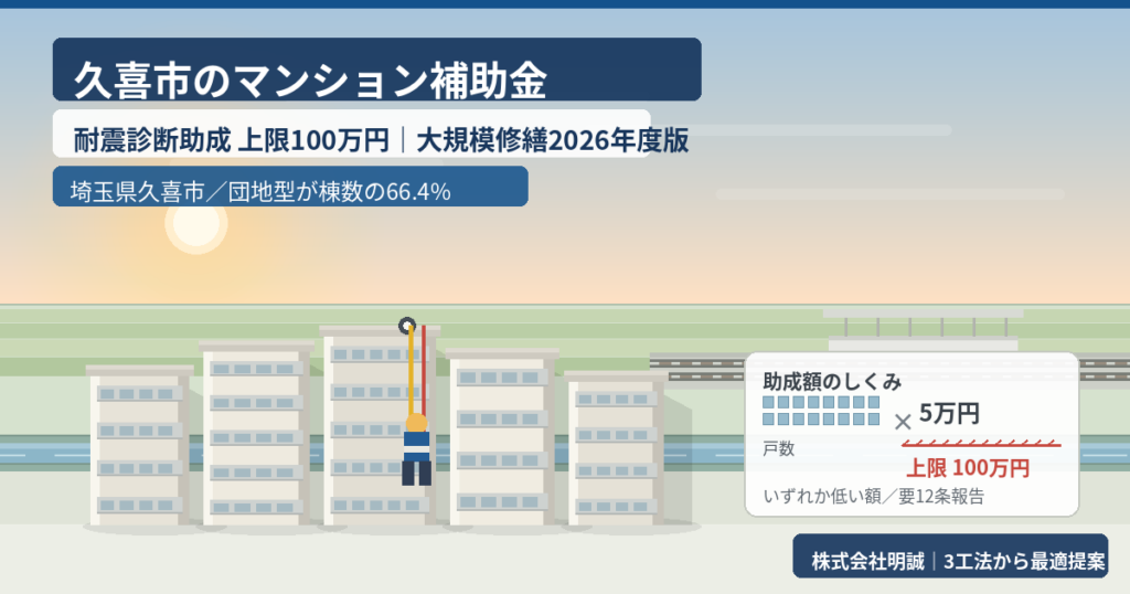 久喜市のマンション補助金｜大規模修繕2026年度版