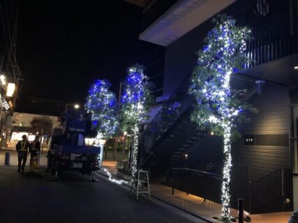 東京都調布市仙川駅　イルミネーション工事