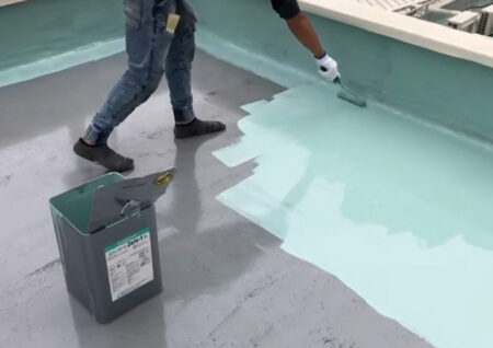 屋上ウレタン雨漏り防水工事を神奈川県横浜市港南区にて【施工事例01】