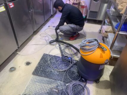 東京都調布市　店舗排水工事