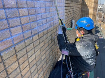 無足場工法　ロープアクセス漏水工事　富士見市