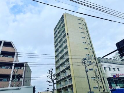 東京都杉並区　無足場工法ロープアクセス漏水点検