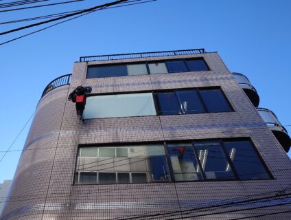 東京都豊島区 無足場工法ロープアクセス外壁打診調査工事