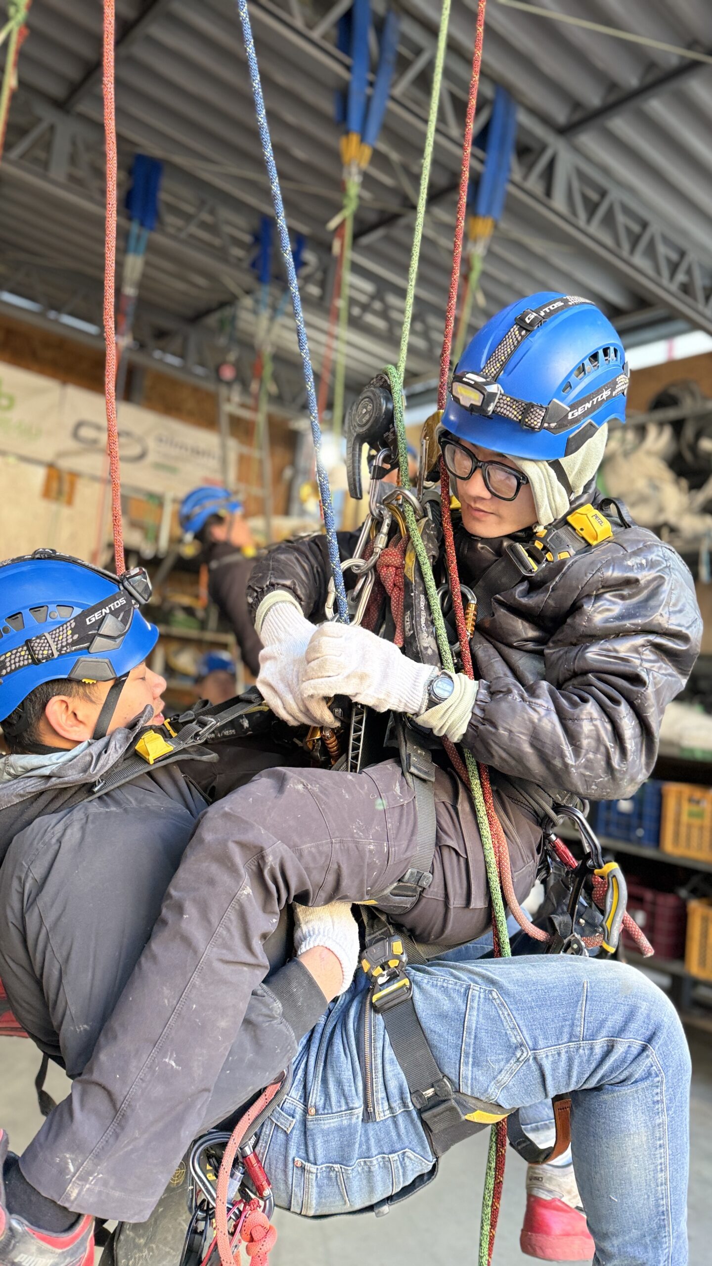 無足場工法ロープアクセス　定期トレーニング～ロープdemo工事RITA～