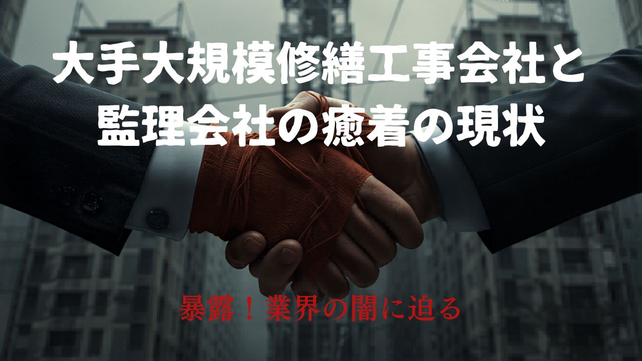 大手大規模修繕工事会社と監理会社の癒着が続いている現状