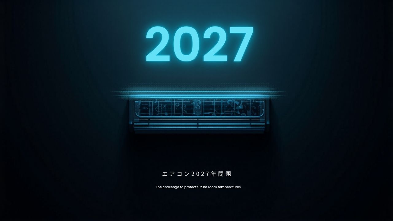 エアコンの規制が2027年より厳しくなります。