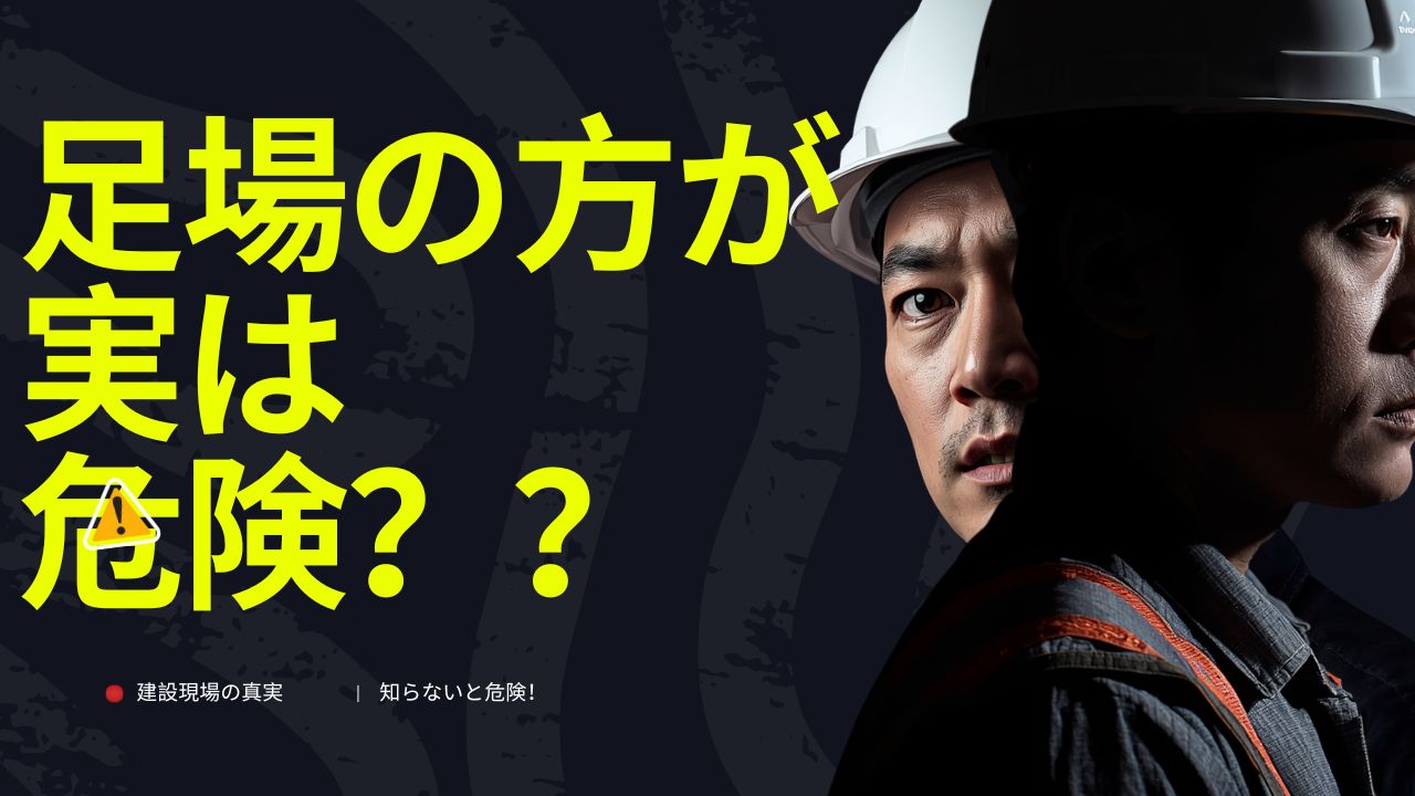 実は足場の方が危険！？建設現場の実情