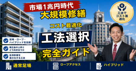 大規模修繕の市場が1兆円規模へ 工法選択とコスト最適化 本間社長ブログ