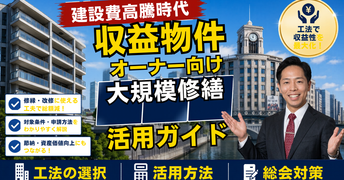 建設費高騰で、ついに業界団体が「初めて」動いた——労務単価14年連続増・初の2.5万円超の時代に、マンション・ビルオーナーが大規模修繕で“足場を二度組まない”ためにできること【2026年6月】