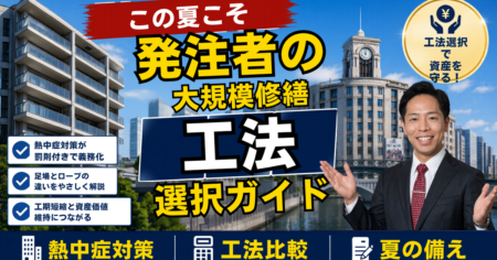 夏の大規模修繕と熱中症対策・工法選択ガイド（本間社長ブログ）