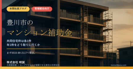 豊川市のマンション補助金｜大規模修繕2026年度版